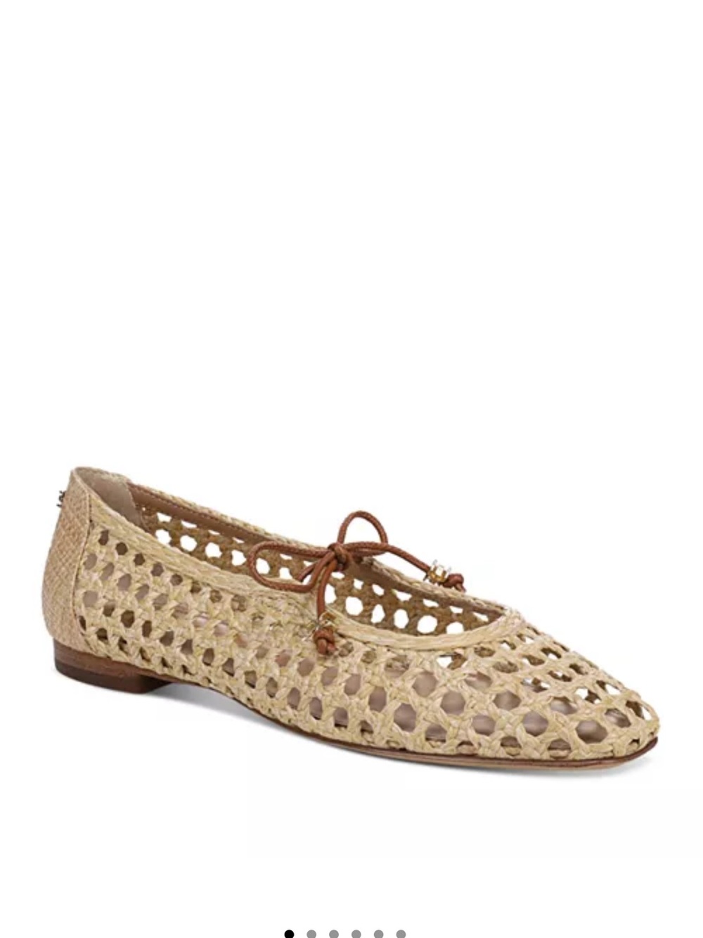 Sam Edelman Woven Raffia Ballet Flat - Natural